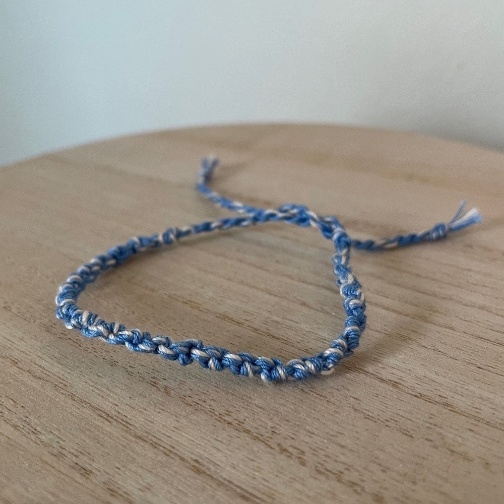 Bright Blue Woven Bracelet
